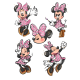 PINKGLITTER5 Minnie Mouse imagine comestibila din vafa 30x20cm